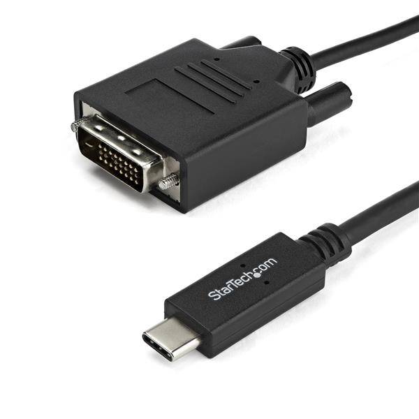 Rca Informatique - Image du produit : CABLE ADAPTATEUR USB TYPE-C VERS DVI-D DE 2 M - 2560X1600