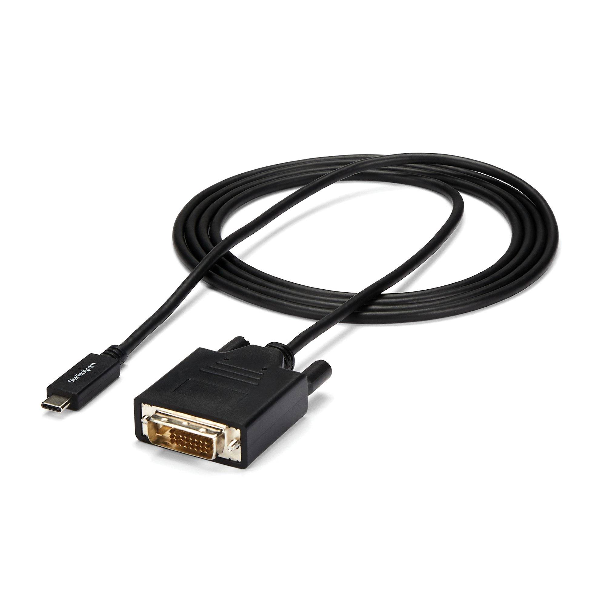 Rca Informatique - image du produit : CABLE ADAPTATEUR USB TYPE-C VERS DVI-D DE 2 M - 2560X1600