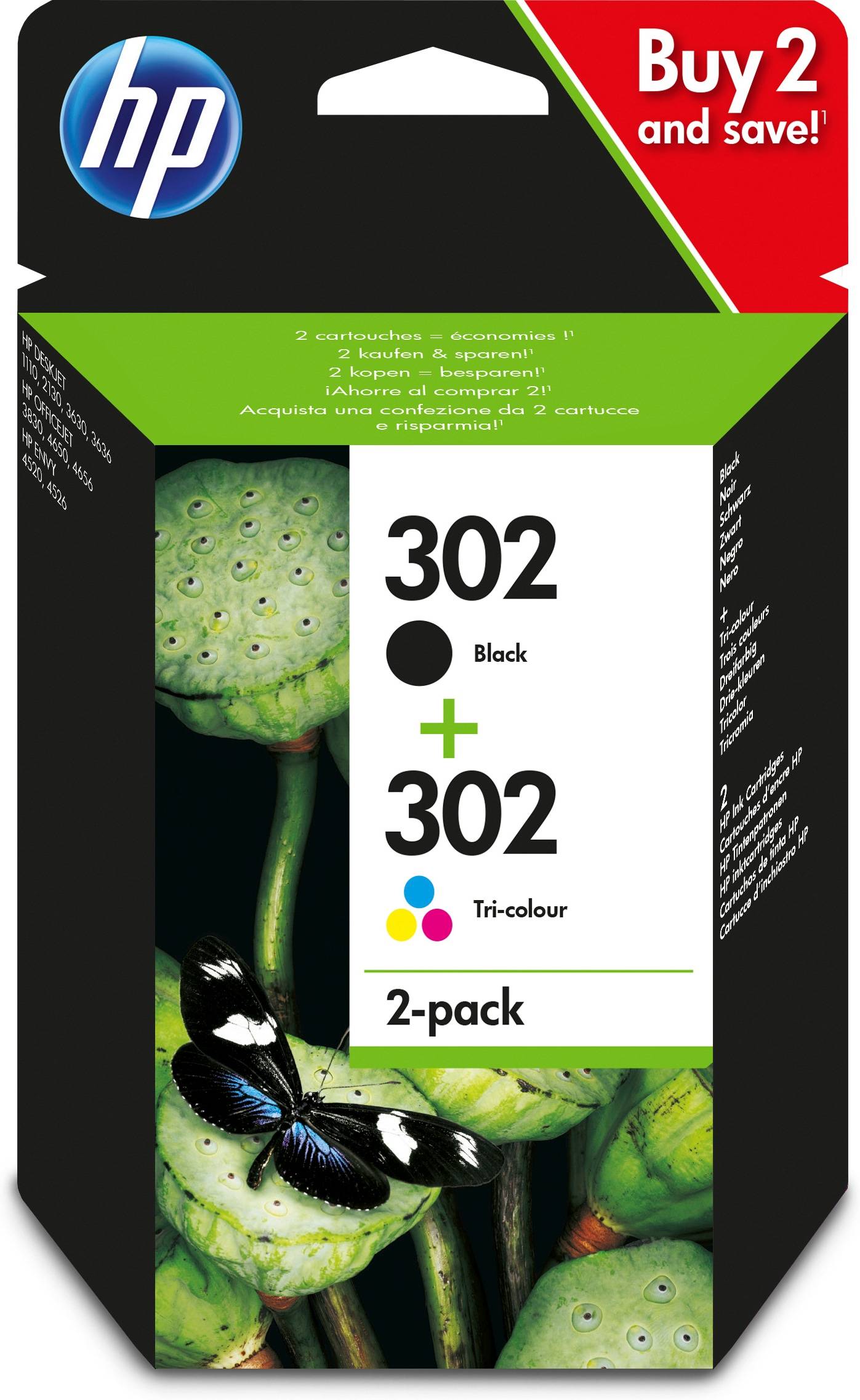 Rca Informatique - Image du produit : INK CARTRIDGE 302 COMBO PACK 2M36E84