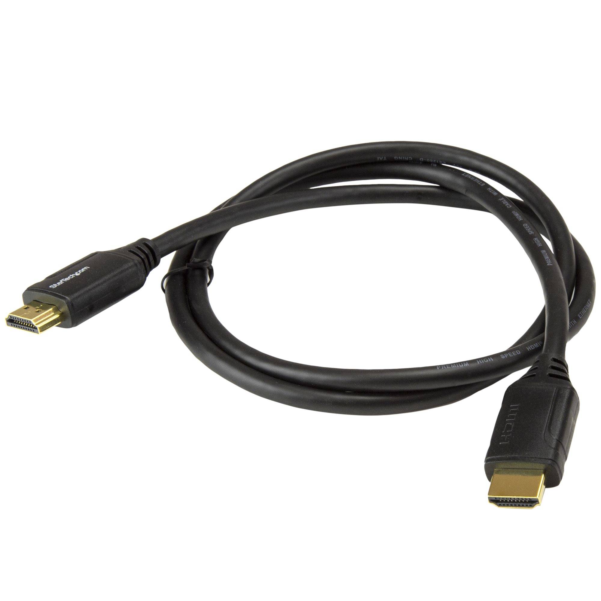 Rca Informatique - image du produit : CABLE HDMI GRANDE VITESSE HAUTE QUALITE AVEC ETHERNET DE 1 M