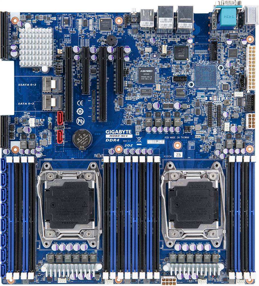 Rca Informatique - image du produit : INTEL MB MD60-SC1 2XLGA2011-3 16XDIMM 2X1GB 2XSATA3 2XMINI-SAS