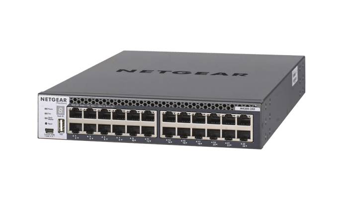 Rca Informatique - Image du produit : M4300-24X STACKABLE MGD SWITCH 24X10G 24X10GBASE-T 4XSFP+