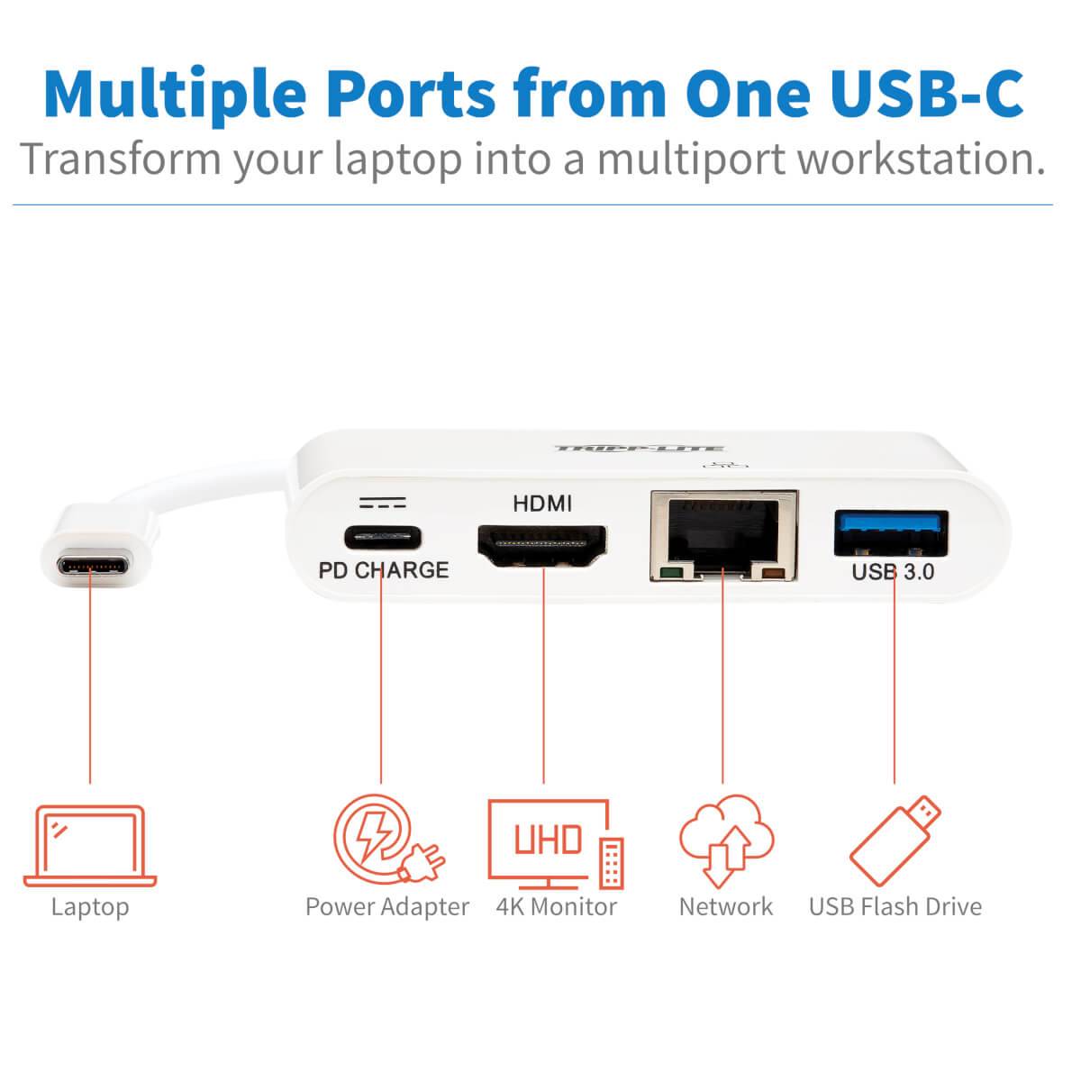 Rca Informatique - image du produit : USB 3.1 C TO HDMI VIDEO ADAPTER