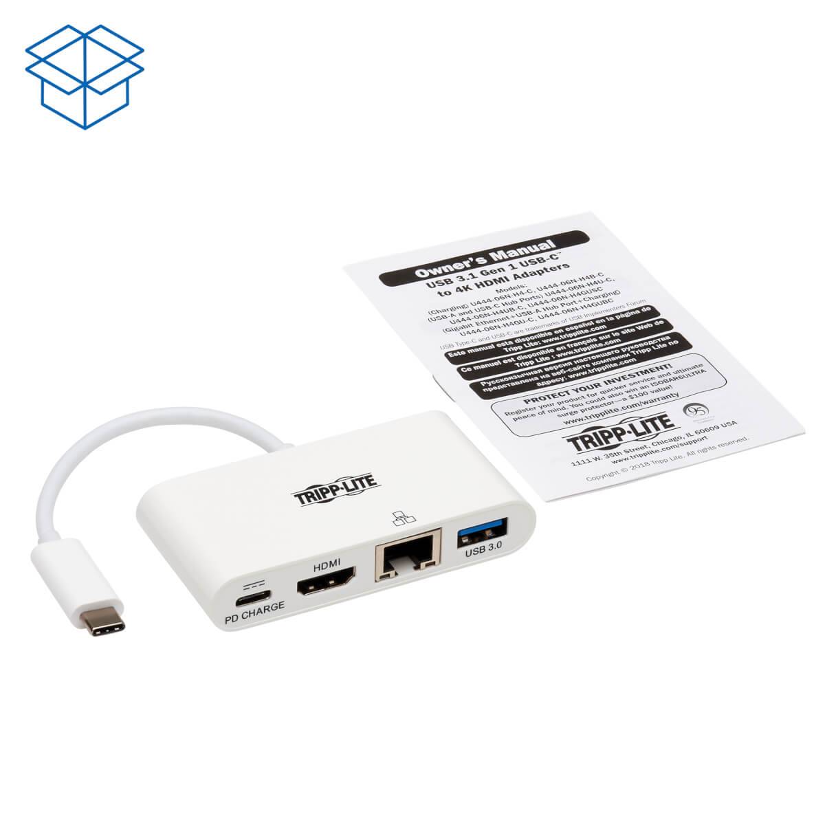 Rca Informatique - image du produit : USB 3.1 C TO HDMI VIDEO ADAPTER