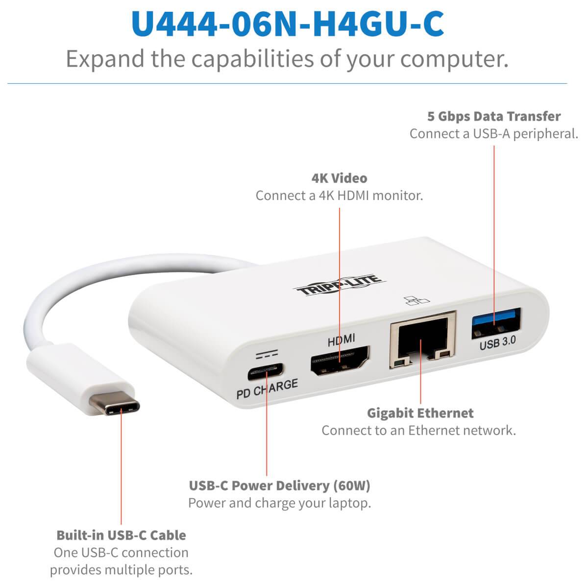 Rca Informatique - image du produit : USB 3.1 C TO HDMI VIDEO ADAPTER