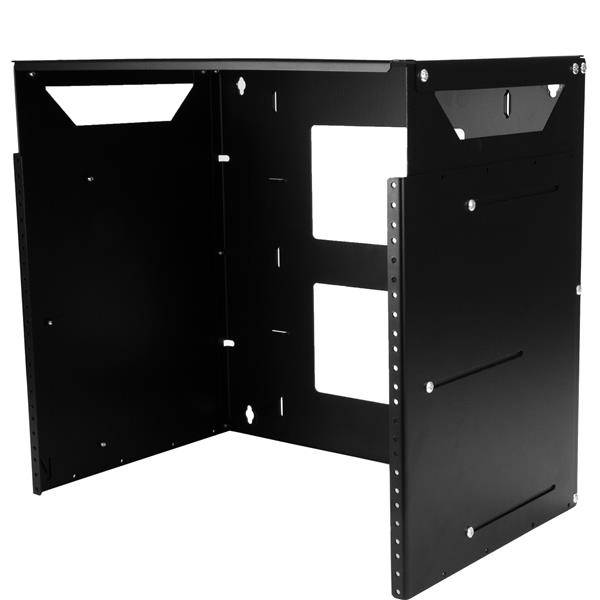 Rca Informatique - image du produit : RACK DE SERVEUR MURAL 8U AVEC ETAGERE INTEGREE - SUPPORT MURAL