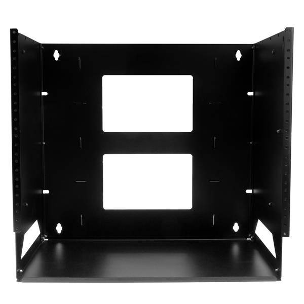 Rca Informatique - image du produit : RACK DE SERVEUR MURAL 8U AVEC ETAGERE INTEGREE - SUPPORT MURAL