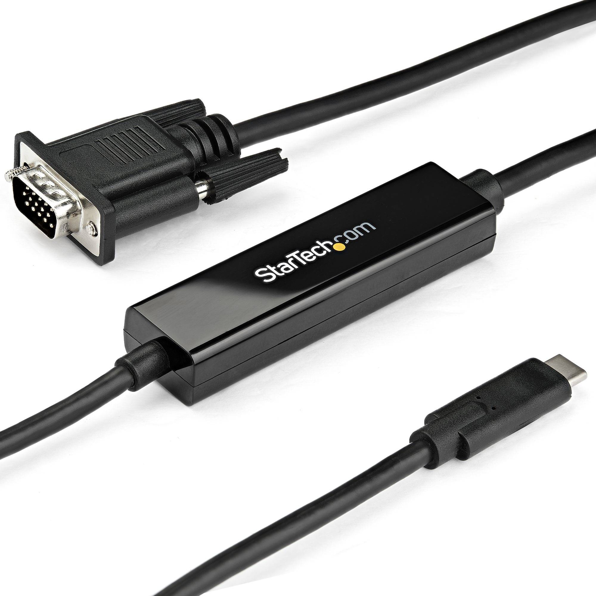 Rca Informatique - image du produit : CABLE ADAPTATEUR USB TYPE-C VERS VGA DE 1 M - 1920X1200