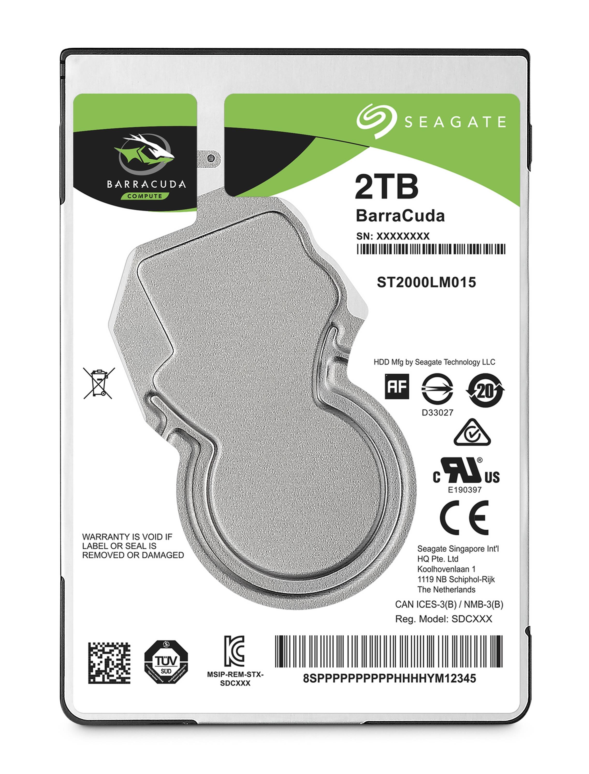 Rca Informatique - image du produit : BARRACUDA 2.5IN 2TB SATA 2.5IN 5400RPM 6GB/S 128MB 7MM