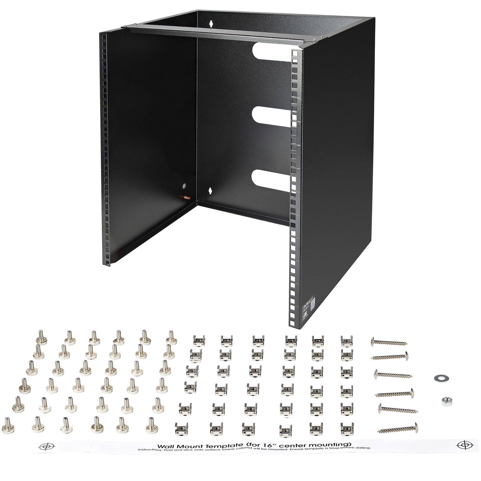 Rca Informatique - image du produit : RACK DE SERVEUR MURAL 12U 12 EN ACIER SOLIDE - SUPPORT MURAL