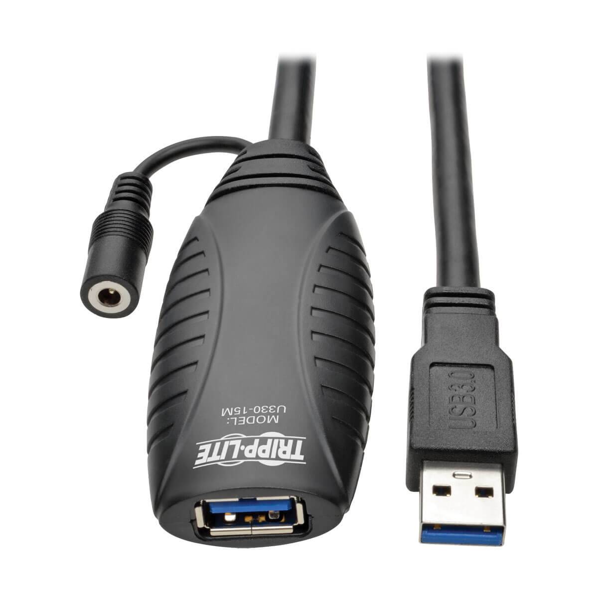 Rca Informatique - Image du produit : 15M USB 3.0 ACTIVE EXTENSION REPEATER CABLE USB-A M/F