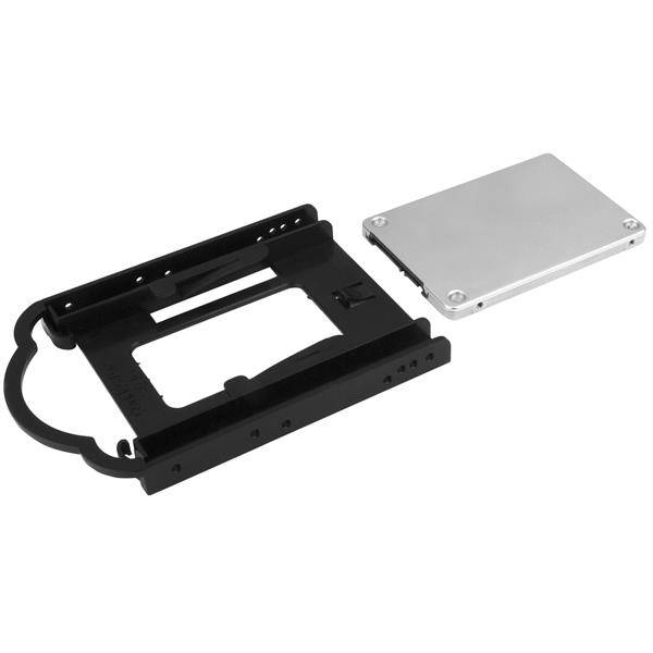 Rca Informatique - image du produit : SUPPORT DE FIXATION HDD / SSD 25 DANS BAIE 35 SANS OUTILS