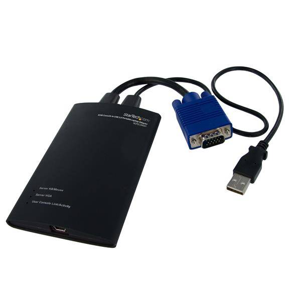 Rca Informatique - image du produit : ADAPTATEUR POUR PC PORTABLE KVM VERS USB 2.0