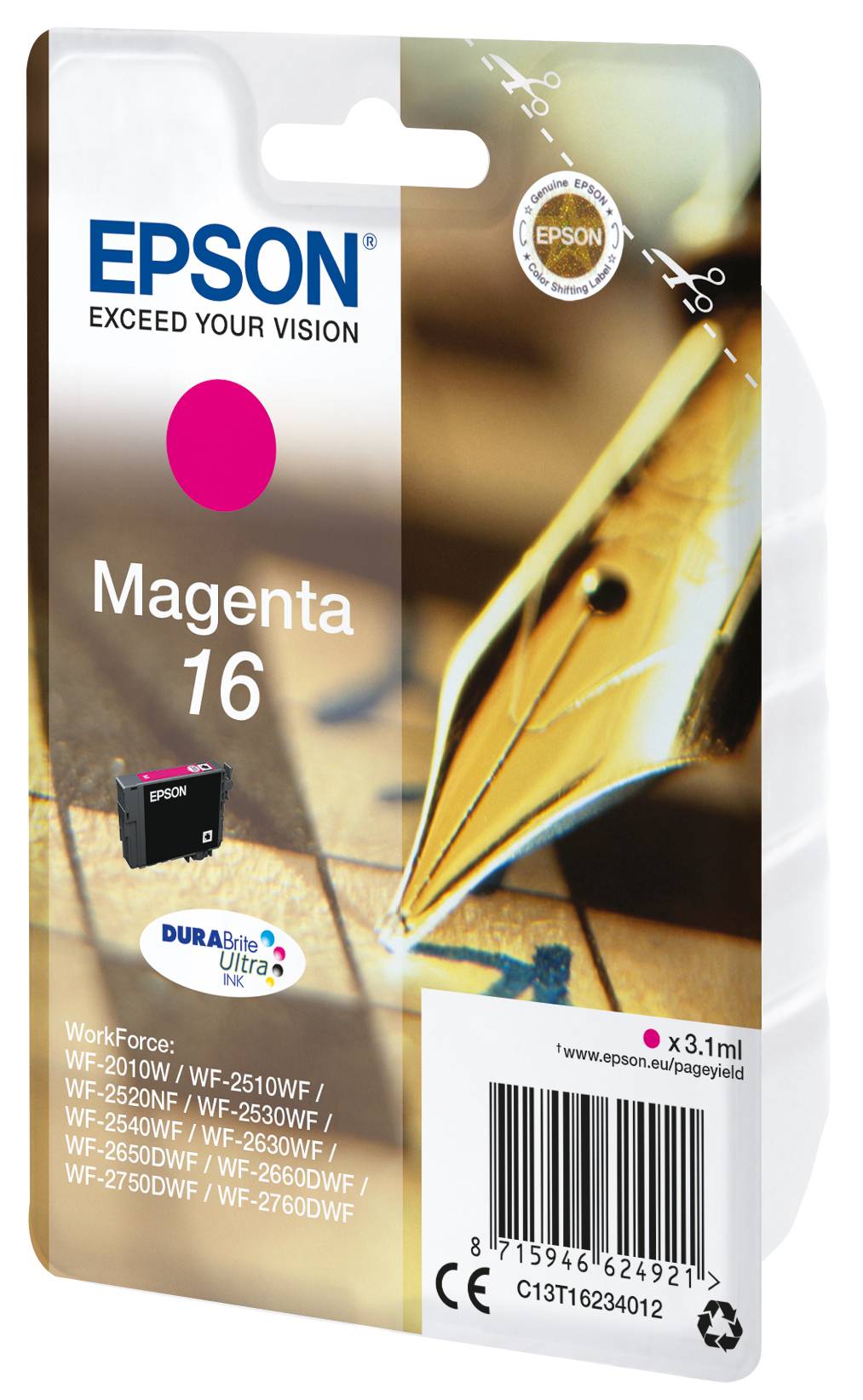 Rca Informatique - image du produit : INK CARTR DURABRITE ULTRA MAGENTA 16