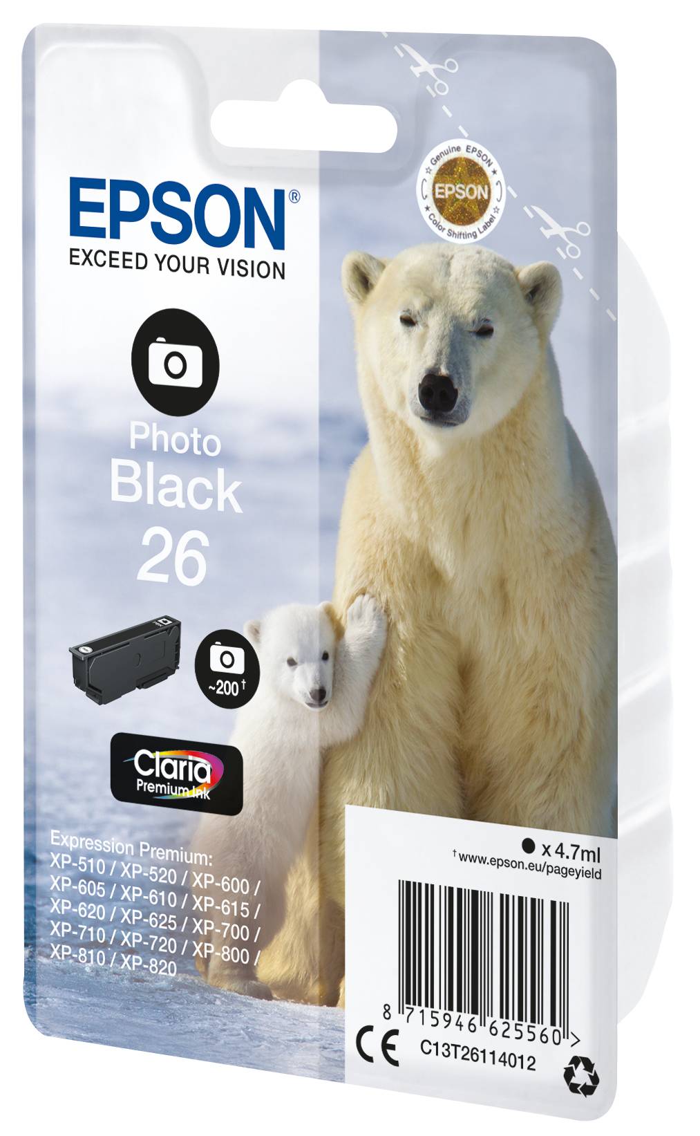 Rca Informatique - image du produit : PREMIUM INK CLARIA PHOTO BLACK .