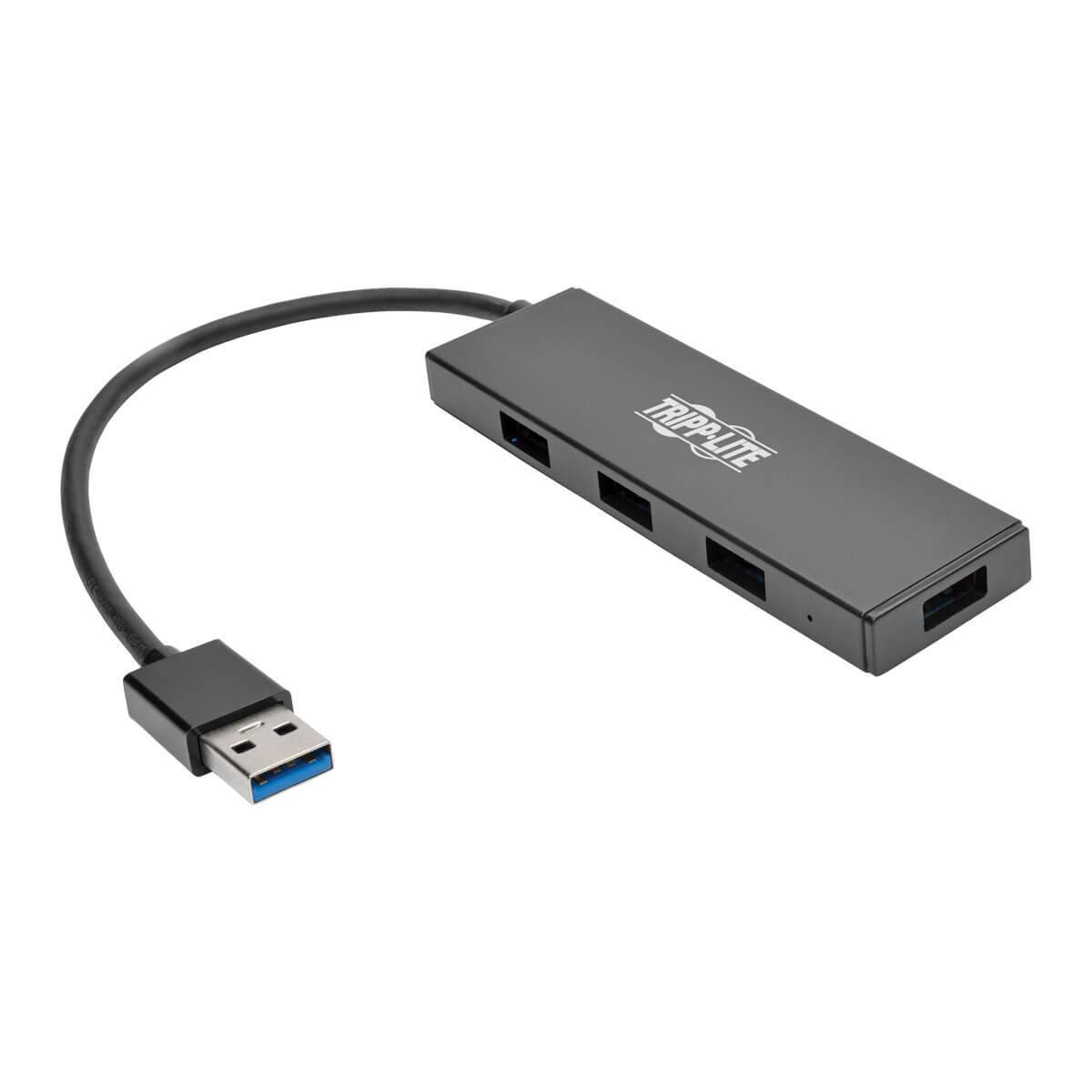 Rca Informatique - Image du produit : 4-PORT SLIM PORTABLE USB 3.0 HUB