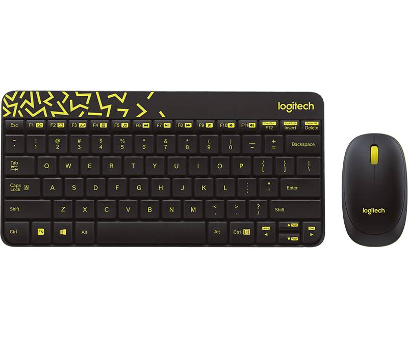 Rca Informatique - image du produit : MK240 NANO WIRELESS KEYB./MOUSE BLACK/CHARTREUSE-HEB-2.4GHZ-EME  EN