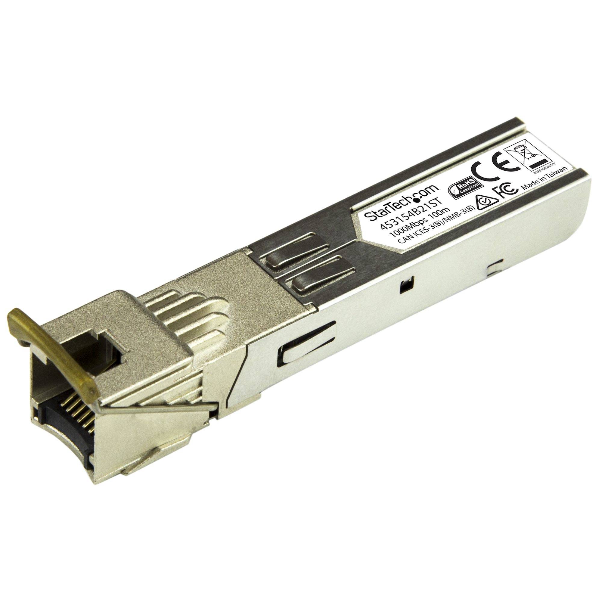 Rca Informatique - image du produit : GB RJ45 COPPER SFP TRANSCEIVER MODULE-HP 453154-B21 COMPATIBLE