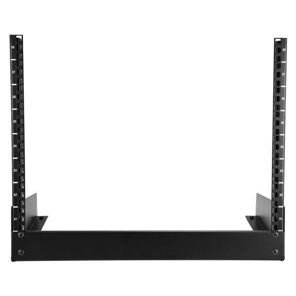 Rca Informatique - image du produit : RACK DE SERVEUR 8U 2 MONTANTS A CADRE OUVERT POUR BUREAU