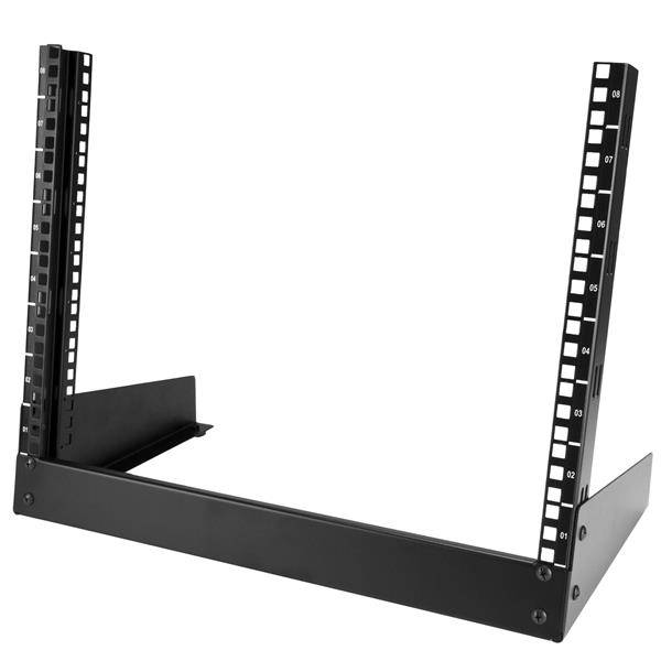 Rca Informatique - Image du produit : RACK DE SERVEUR 8U 2 MONTANTS A CADRE OUVERT POUR BUREAU