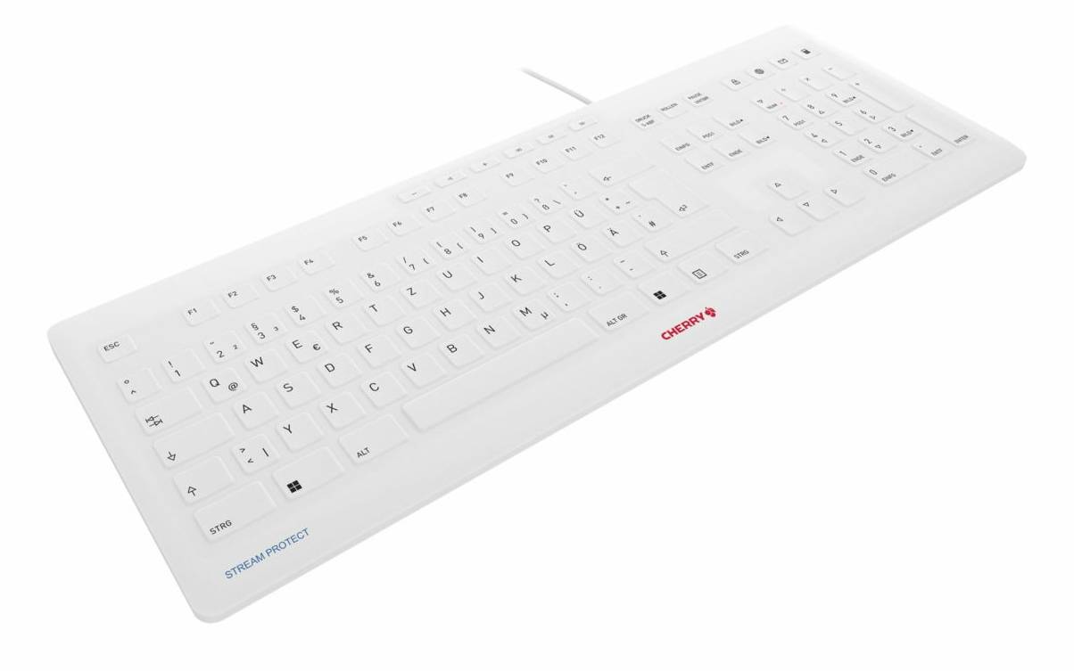 Rca Informatique - image du produit : STREAM PROTECT WIRED EURO WHITE-GREY QWERTY