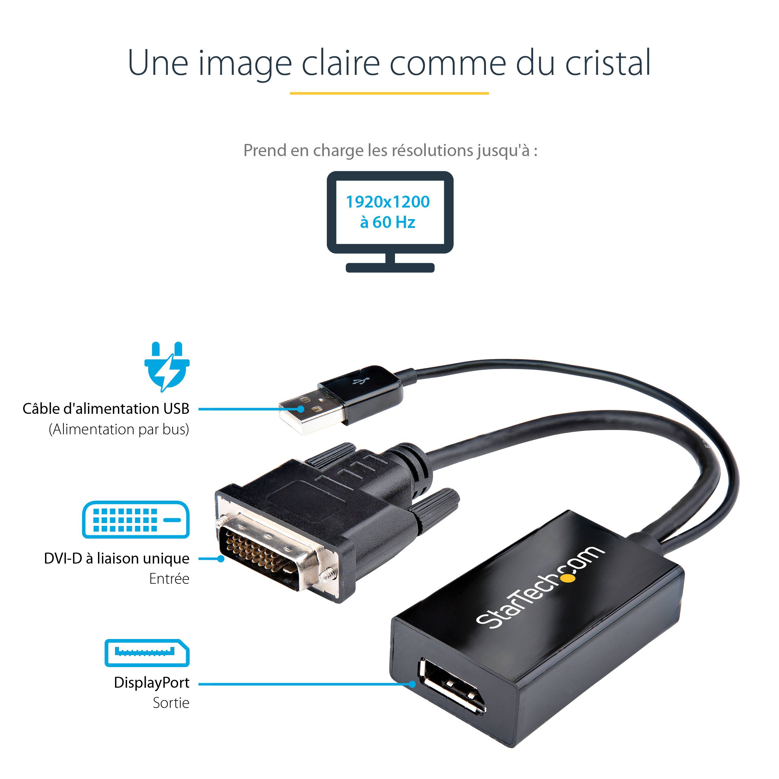 Rca Informatique - image du produit : DVI-D TO DP VIDEO ADAPTER - DVI TO DISPLAYPORT CONVERTER