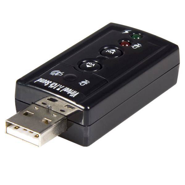 Rca Informatique - Image du produit : ADAPTATEUR USB AUDIO STEREO 7.1 VIRTUEL