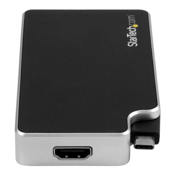 Rca Informatique - image du produit : ADAPTATEUR DE VOYAGE 3 EN 1 USB-C VERS VGA DVI OU HDMI - 4K