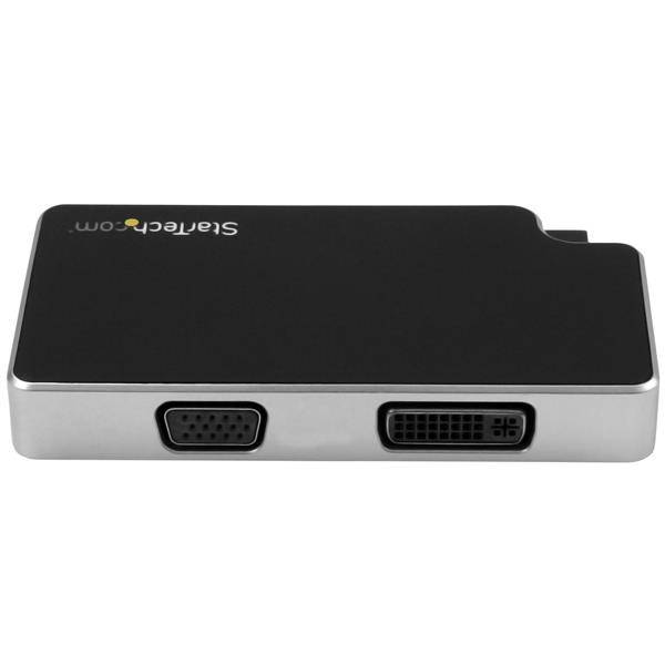 Rca Informatique - image du produit : ADAPTATEUR DE VOYAGE 3 EN 1 USB-C VERS VGA DVI OU HDMI - 4K