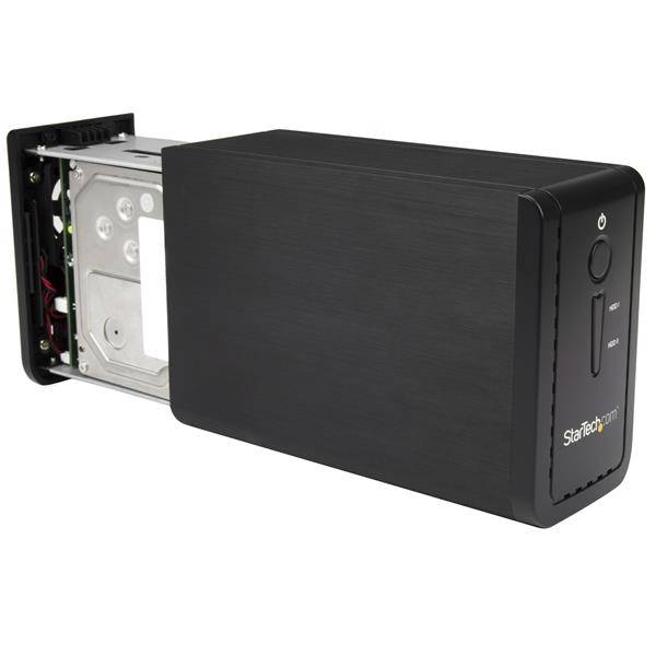 Rca Informatique - image du produit : USB 3.1 DUAL 3.IN HDD ENCLOSURE RAID - SATA (6GBPS) USB-C/USB-A