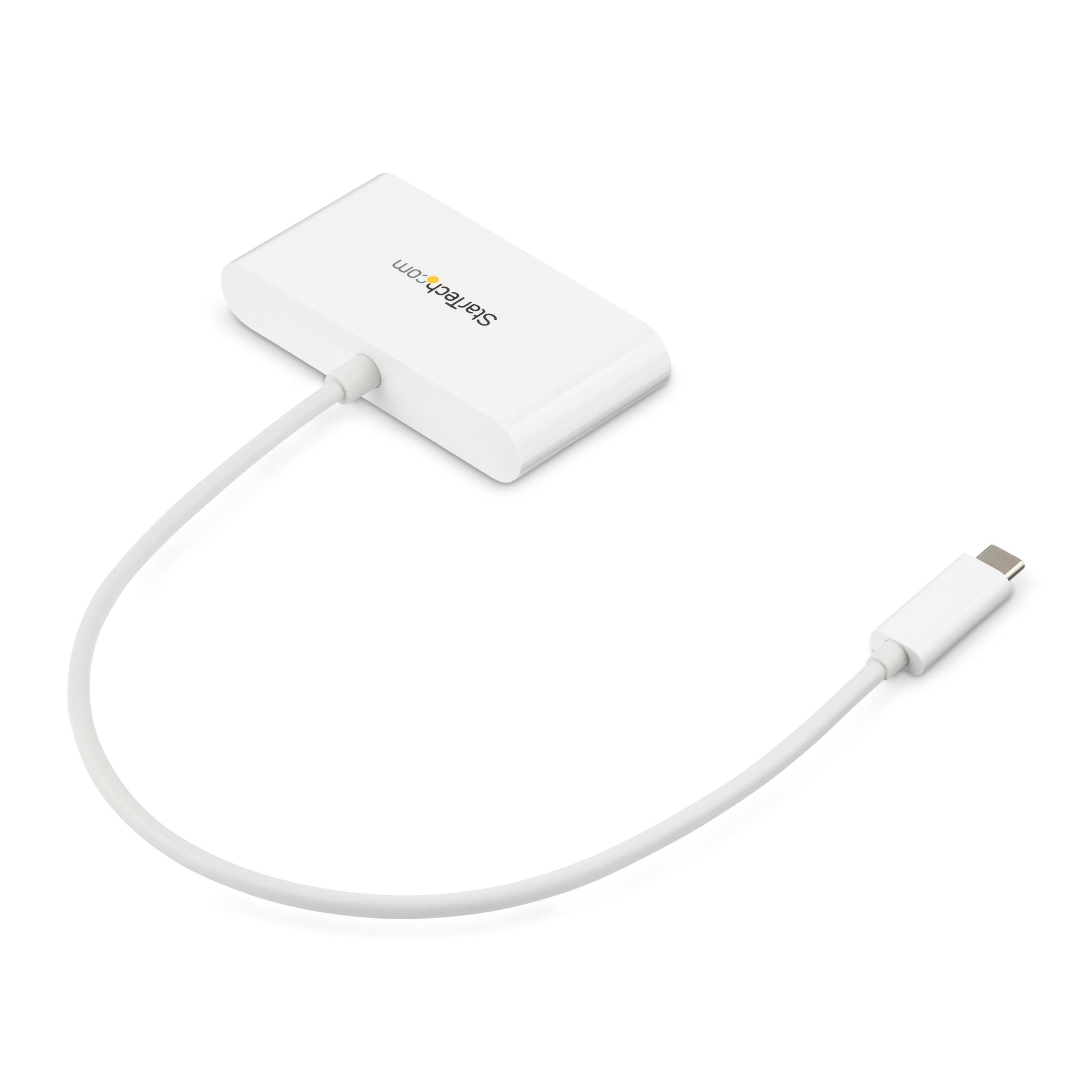 Rca Informatique - image du produit : HUB USB 3.0 A 3 PORTS AVEC GIGABIT ETHERNET - USB-C - BLANC