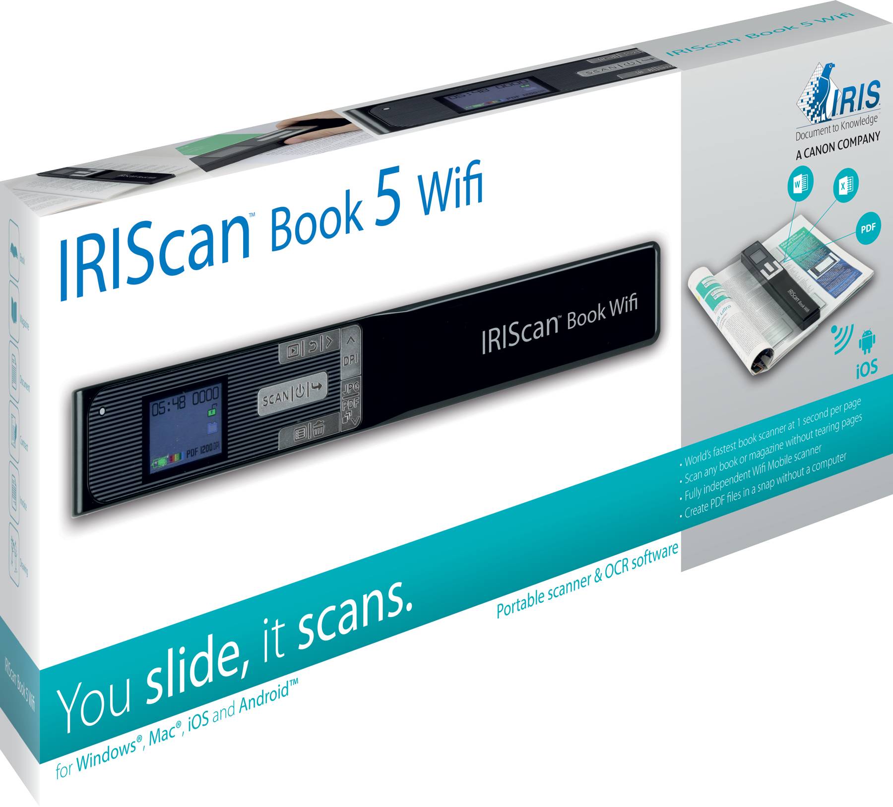 Rca Informatique - image du produit : IRISCAN BOOK 5 WIFI 30PPM-BATTERY LI-ION