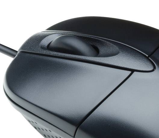 Rca Informatique - image du produit : SOURIS OPTIQUE FILAIRE USB STANDARD OEM NOIR