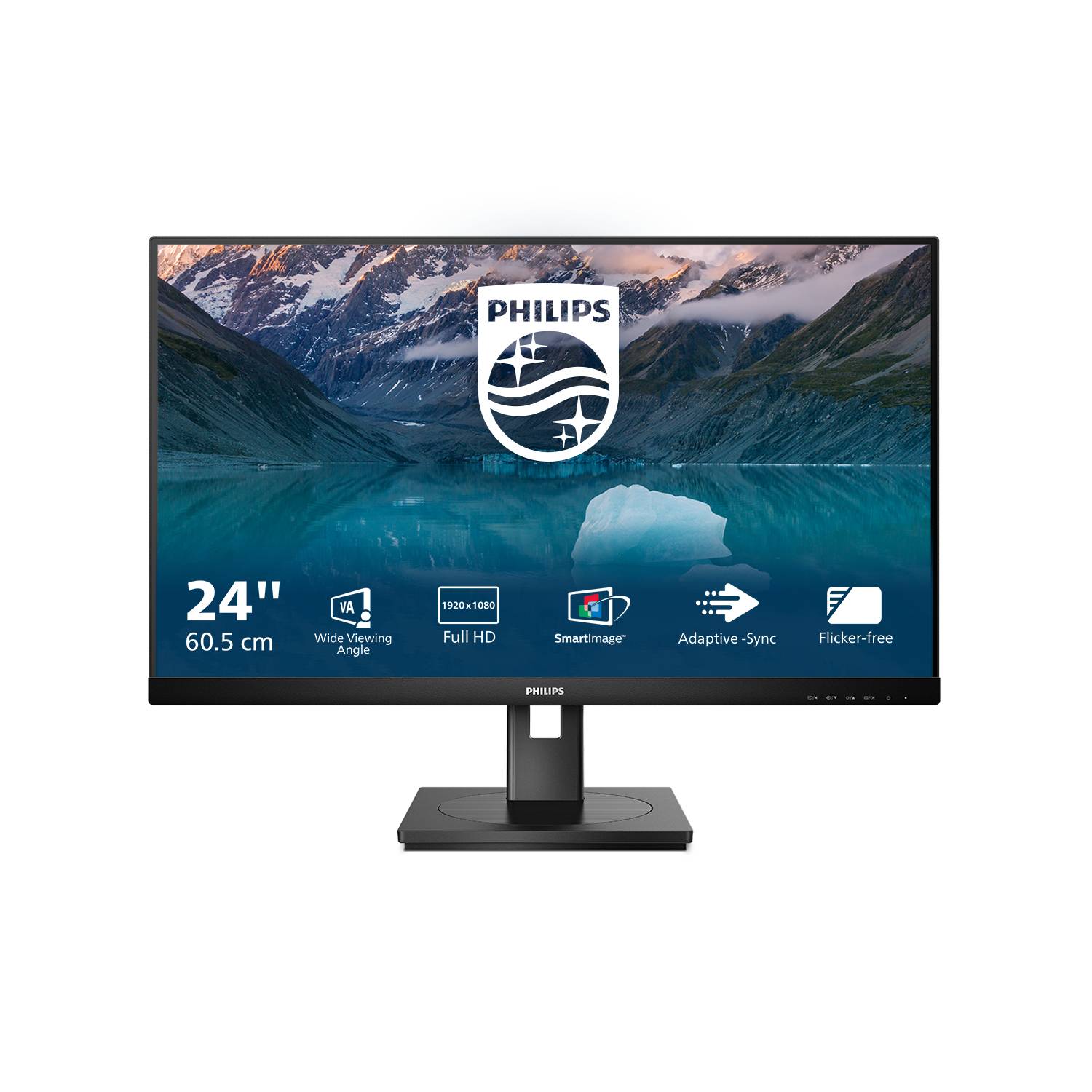 Rca Informatique - image du produit : 242S9JML/00 23.8IN VA FHD 300CD HDMI/VGA/DP/DVI-D/4USB-A 1B/HAS