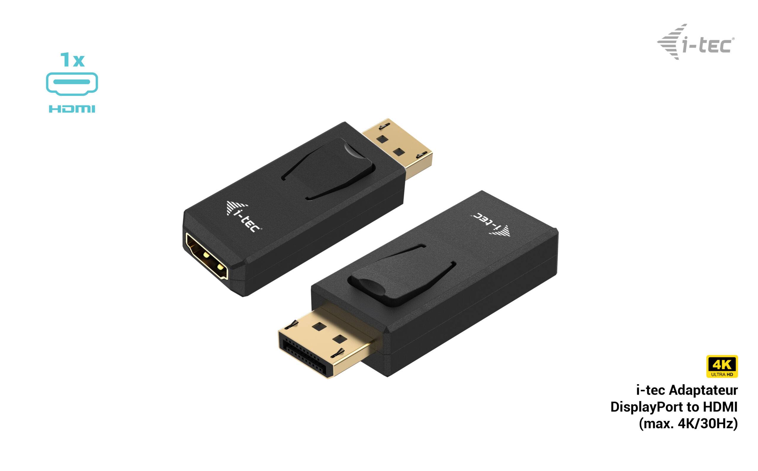 Rca Informatique - image du produit : PASSIVE DISPLAYPORT TO HDMI ADAPTER (MAX 4K/30HZ)