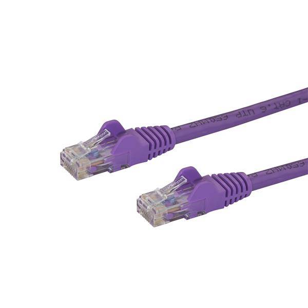 Rca Informatique - Image du produit : CABLE RESEAU CAT6 UTP SANS CROCHET DE 10 M - M/M - VIOLET