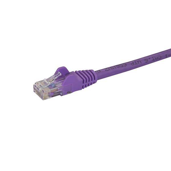 Rca Informatique - image du produit : 5M PURPLE CAT6 CABLE SNAGLESS ETHERNET CABLE UTP