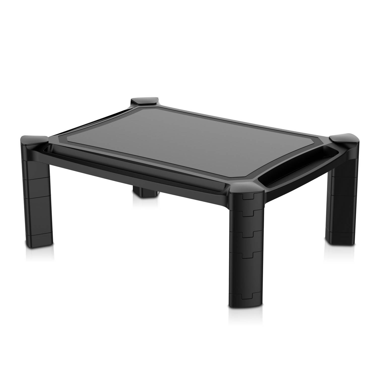 Rca Informatique - image du produit : REHAUSSEUR ECRAN NOIR DESK 435X330X168MM