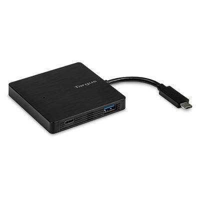 Rca Informatique - Image du produit : USB-C HUB TO 3X USB-A AND 1X USB-C BATTERY CHARGE BLACK (B2B)