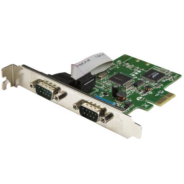 Rca Informatique - Image du produit : CARTE PCI EXPRESS A 2 PORTS SERIE DB9 RS232 - UART 16C1050
