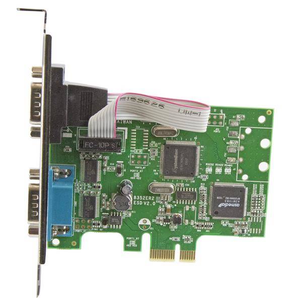 Rca Informatique - image du produit : CARTE PCI EXPRESS A 2 PORTS SERIE DB9 RS232 - UART 16C1050