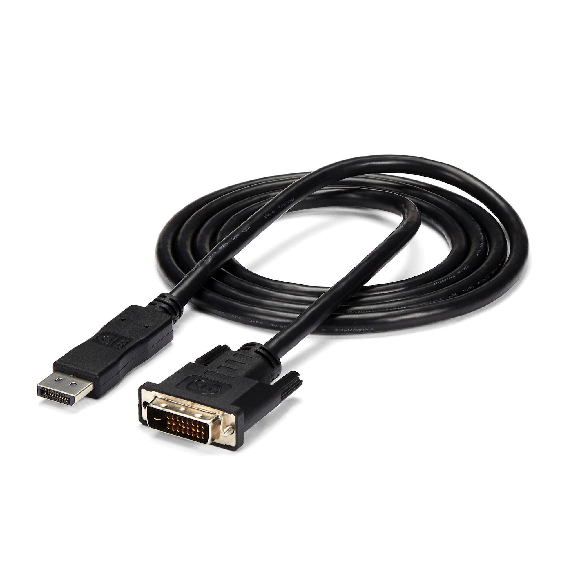 Rca Informatique - Image du produit : CABLE CONVERTISSEUR VIDEO DISPLAYPORT VERS DVI - 1.8M