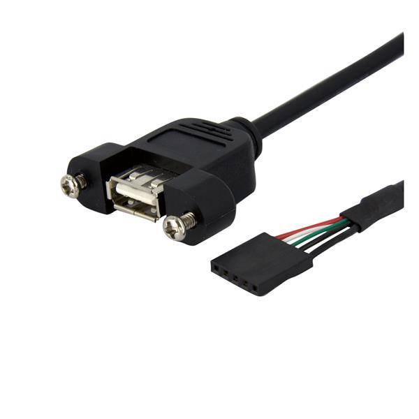 Rca Informatique - Image du produit : CABLE ADAPTATEUR USB VERS EN-TTE CARTE MERE - 03M