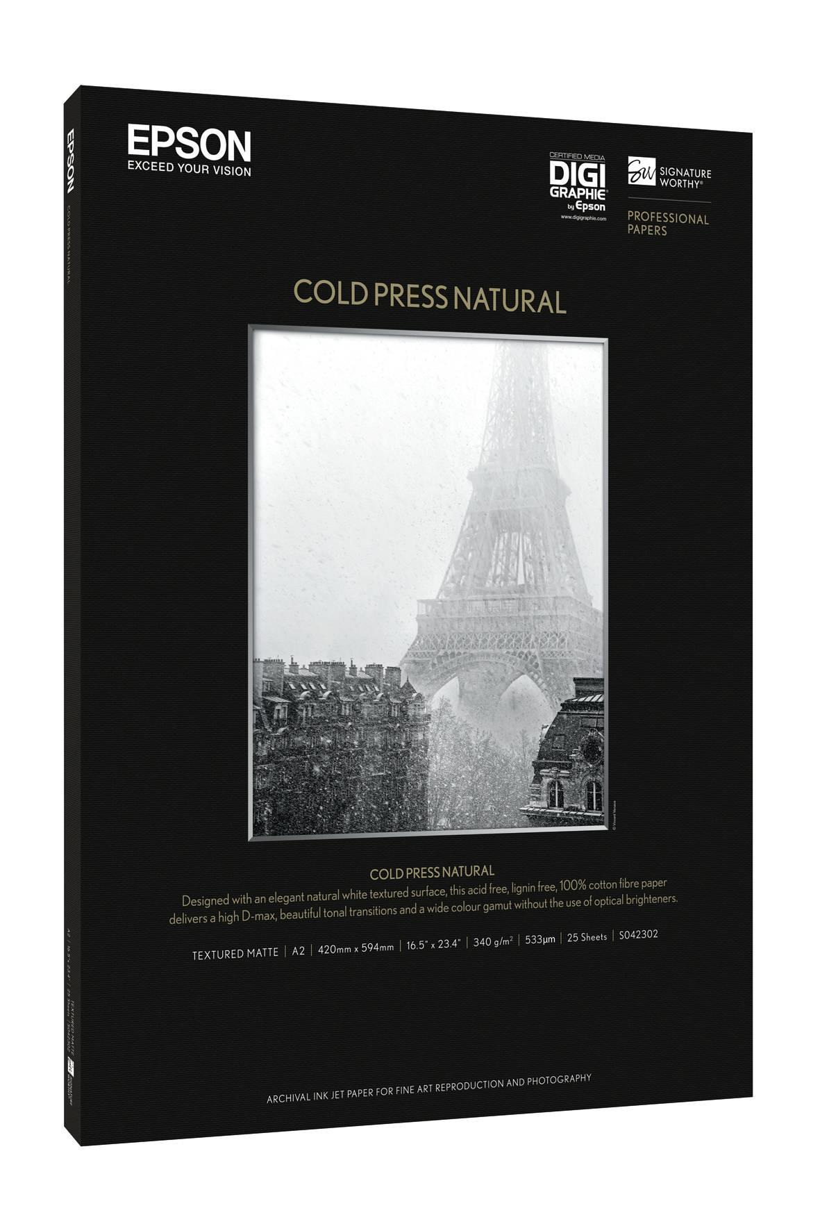 Rca Informatique - Image du produit : FINE ART COLD PRESS NATURAL PAPER A3+