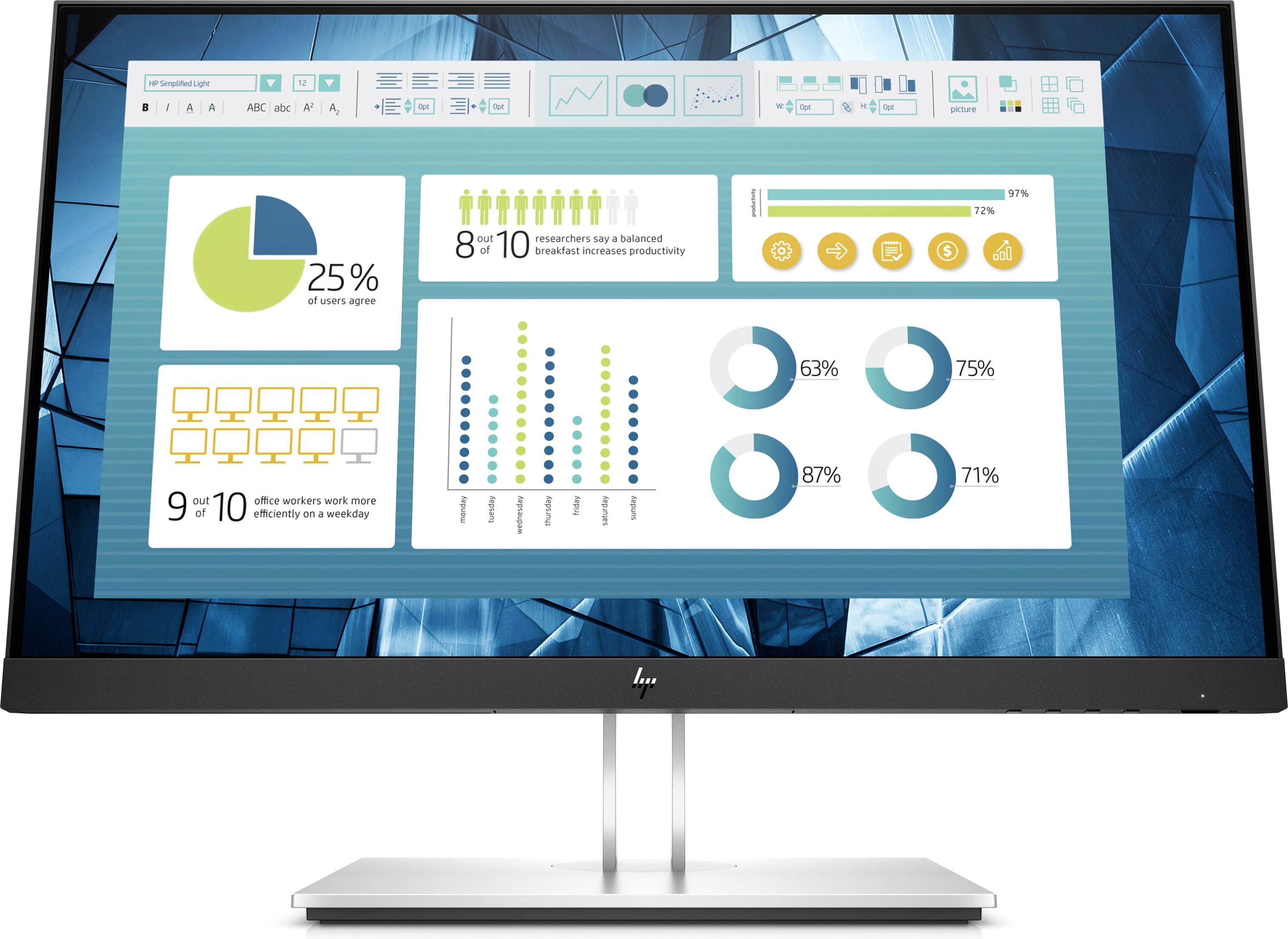 Rca Informatique - image du produit : HP E22 G4 FHD MONITOR EUROPE HP - PSG TOP CONFIG