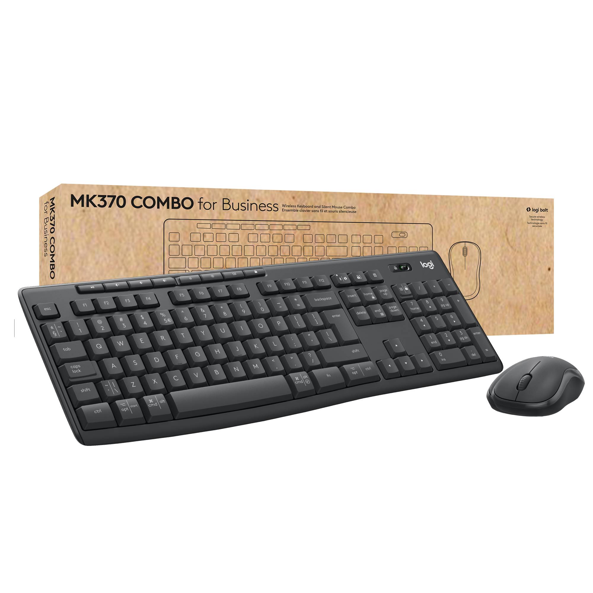 Rca Informatique - image du produit : MK370 COMBO FOR BUSINESS GRAPHITE - CH - CENTRAL-419