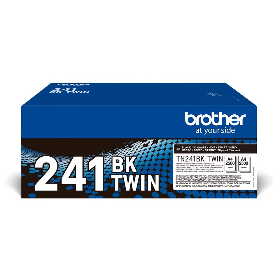 Rca Informatique - image du produit : TN241BKTWIN BLACK TONER CARTRIDGE ISO YIELD 2 X 2 500 PA