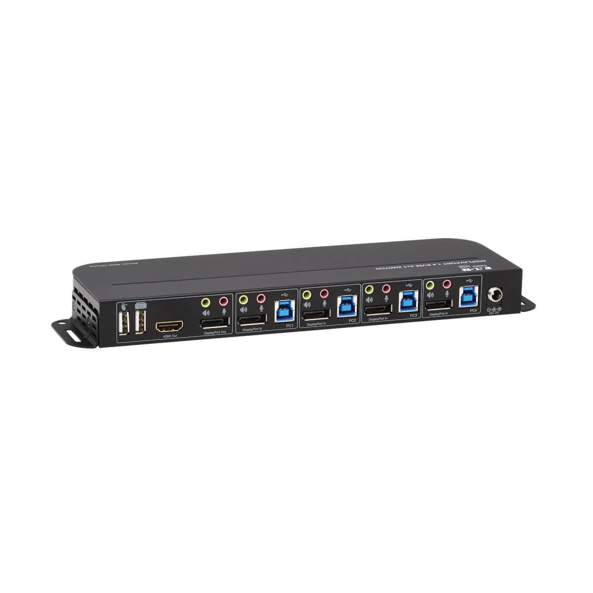 Rca Informatique - image du produit : 4PT DSPLYPRT/USB KVM SWITCH 4K 60HZ HDR HDCP 2.2DP 1.4USB SHARE