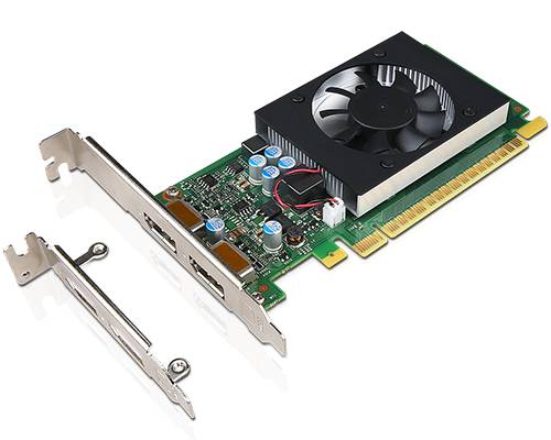 Rca Informatique - image du produit : LENOVO GEFORCE GT730 2GB DP HP AND LP GRAPHICS CARD