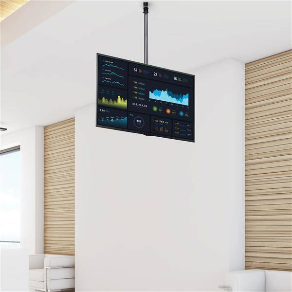 Rca Informatique - image du produit : SUPPORT PLAFOND COURT POUR TV A ECRAN PLAT DE 37 A 70